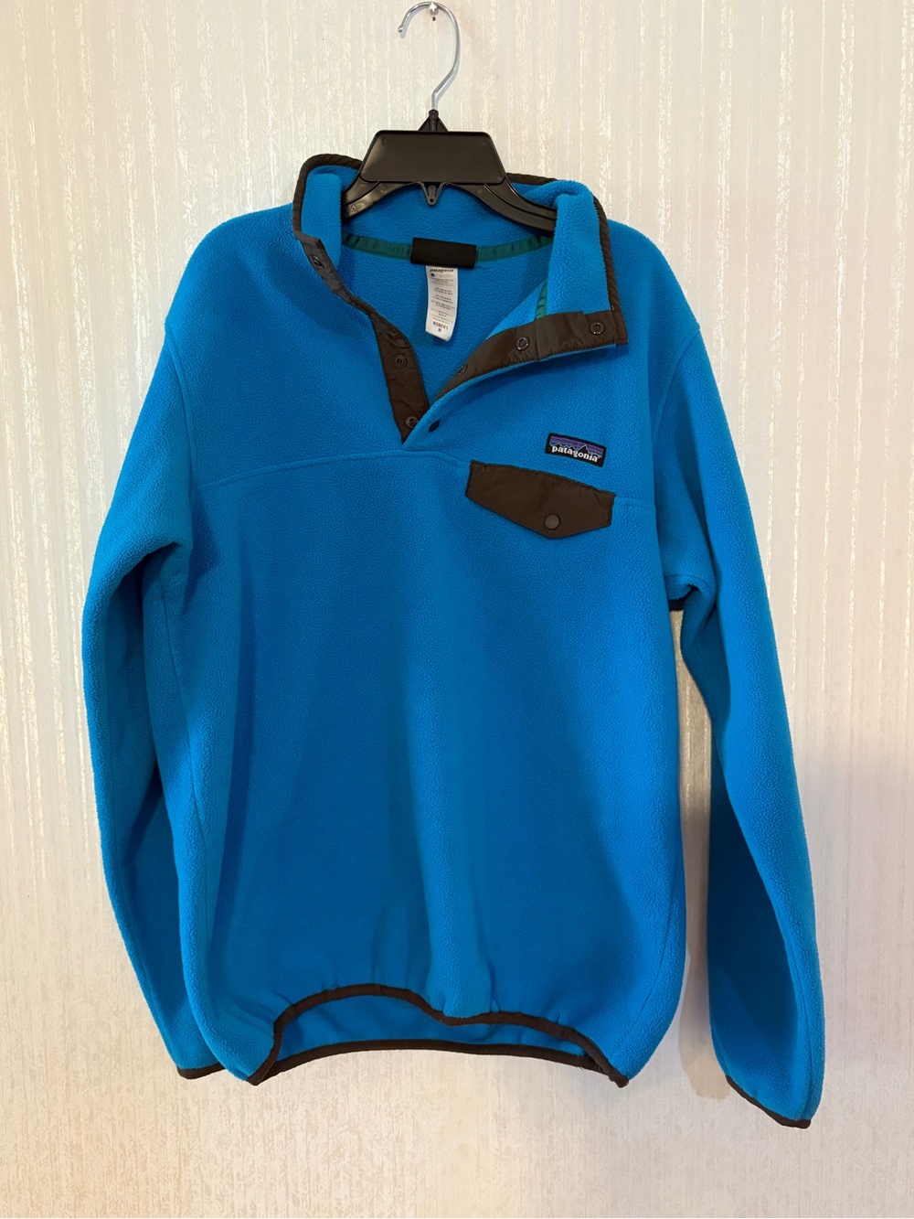 Women’s Patagonia Bright Blue Snap-T Style Lightweight Fleece Pullover